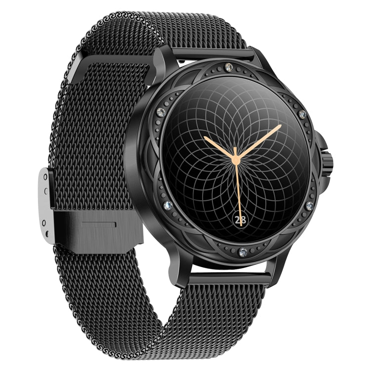 CF12 1,2 pollici impermeabile intelligente cinturino in acciaio supporto per il monitoraggio della frequenza cardiaca/monitoraggio della pressione sanguigna, CF12 Steel Strap (Black), CF12 Steel Strap (Gold), CF12 Steel Strap (Silver)