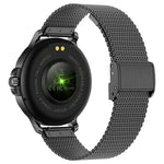 CF12 1,2 pollici impermeabile intelligente cinturino in acciaio supporto per il monitoraggio della frequenza cardiaca/monitoraggio della pressione sanguigna, CF12 Steel Strap (Black), CF12 Steel Strap (Gold), CF12 Steel Strap (Silver)