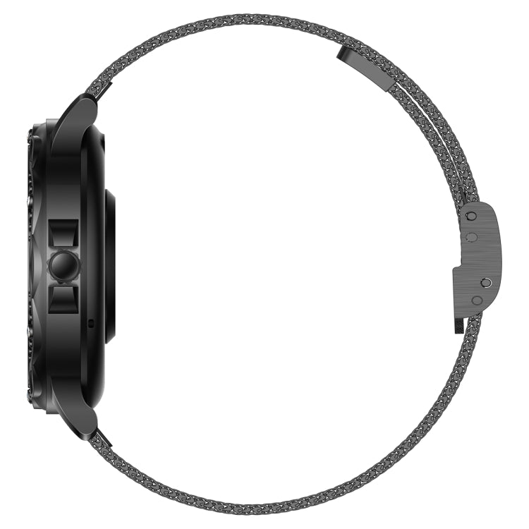 CF12 1,2 pollici impermeabile intelligente cinturino in acciaio supporto per il monitoraggio della frequenza cardiaca/monitoraggio della pressione sanguigna, CF12 Steel Strap (Black), CF12 Steel Strap (Gold), CF12 Steel Strap (Silver)