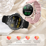 CF12 1,2 pollici impermeabile intelligente cinturino in acciaio supporto per il monitoraggio della frequenza cardiaca/monitoraggio della pressione sanguigna, CF12 Steel Strap (Black), CF12 Steel Strap (Gold), CF12 Steel Strap (Silver)