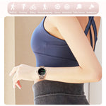 CF12 1,2 pollici impermeabile intelligente cinturino in acciaio supporto per il monitoraggio della frequenza cardiaca/monitoraggio della pressione sanguigna, CF12 Steel Strap (Black), CF12 Steel Strap (Gold), CF12 Steel Strap (Silver)