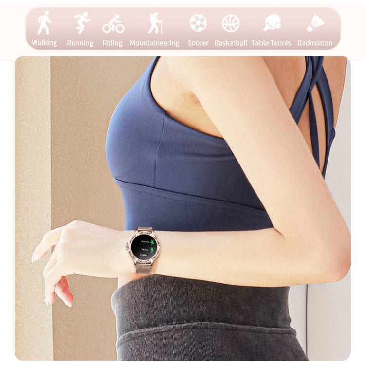 CF12 1,2 pollici impermeabile intelligente cinturino in acciaio supporto per il monitoraggio della frequenza cardiaca/monitoraggio della pressione sanguigna, CF12 Steel Strap (Black), CF12 Steel Strap (Gold), CF12 Steel Strap (Silver)