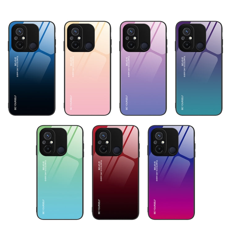 Custodia per telefono in vetro a colori sfumati, For Xiaomi Redmi 12C, For Xiaomi Redmi K60/K60 Pro, For Xiaomi Redmi K60E