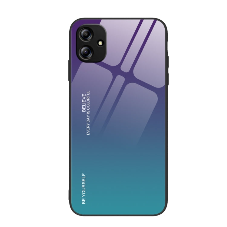 Custodia per telefono in vetro a colori sfumati, For Samsung Galaxy A04e, For Samsung Galaxy A14 5G, For Samsung Galaxy A34 5G