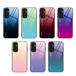 Custodia per telefono in vetro a colori sfumati, For Samsung Galaxy A54 5G