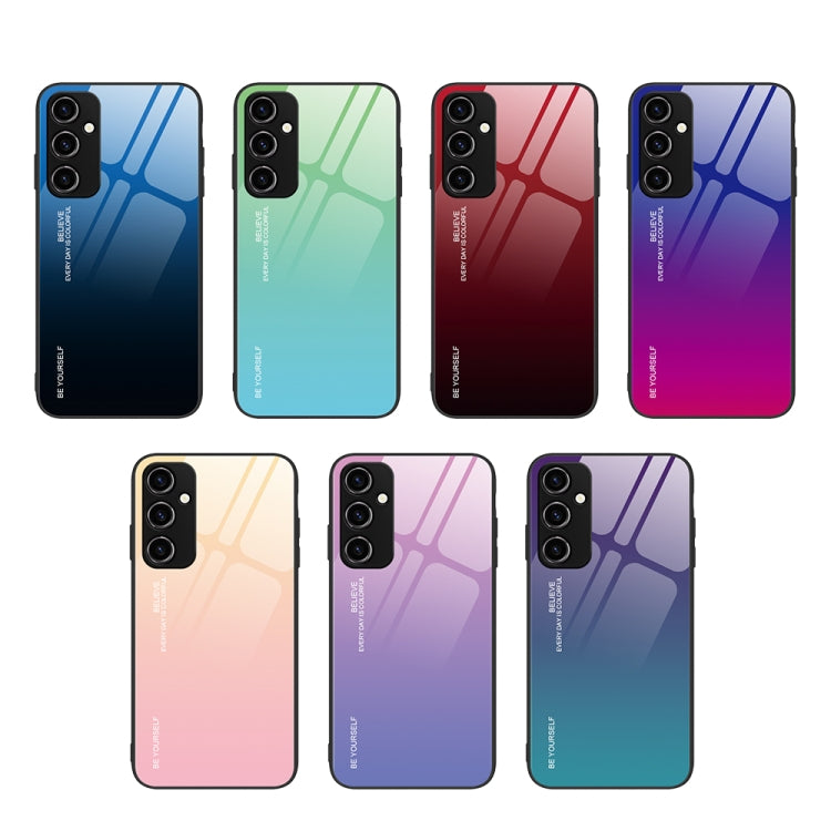 Custodia per telefono in vetro a colori sfumati, For Samsung Galaxy A54 5G