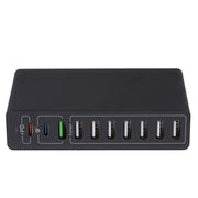 Caricabatterie rapido intelligente USB 10 in 1 da 65 W QC3.0, US Plug, UK Plug, AU Plug