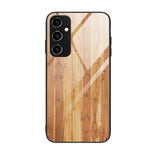 Custodia per telefono in vetro con venature del legno, For Samsung Galaxy A14 5G, For Samsung Galaxy A34 5G, For Samsung Galaxy A54 5G