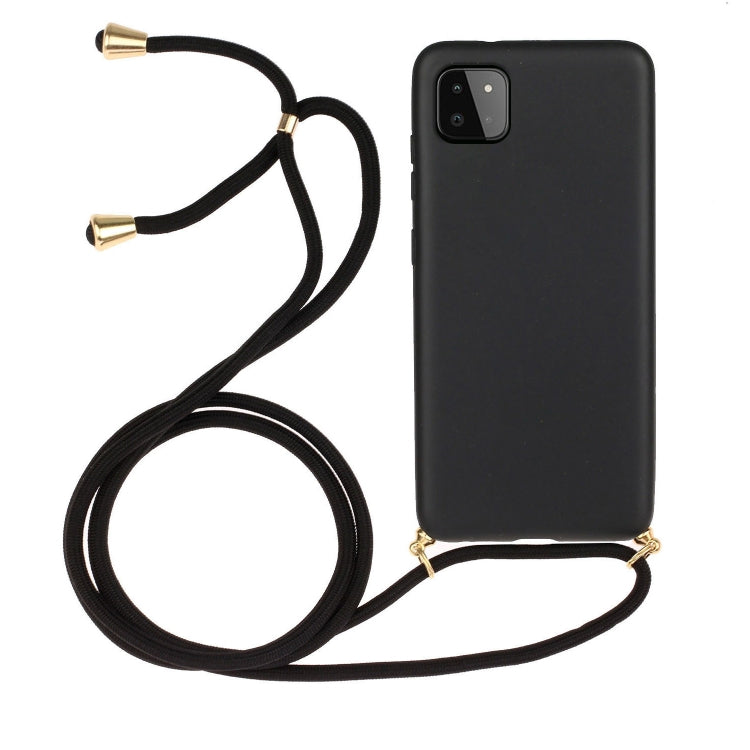 Materiale paglia di grano + custodia per telefono in TPU con cordino, For Samsung Galaxy A23, For Samsung Galaxy A22 5G