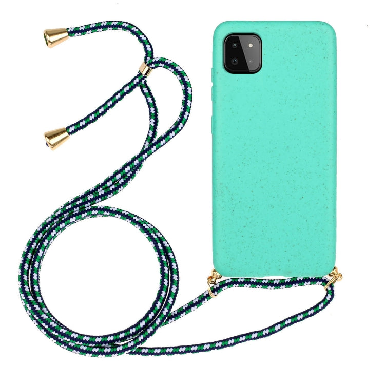 Materiale paglia di grano + custodia per telefono in TPU con cordino, For Samsung Galaxy A23, For Samsung Galaxy A22 5G