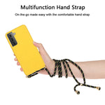 Materiale paglia di grano + custodia per telefono in TPU con cordino, For Samsung Galaxy S23 FE 5G, For Samsung Galaxy A14 5G, For Samsung Galaxy A34 5G, For Samsung Galaxy A54 5G