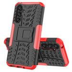 Gomma Texture TPU + Custodia per telefono PC con supporto, For Samsung Galaxy A34 5G, For Samsung Galaxy A54 5G