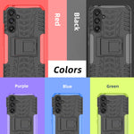 Gomma Texture TPU + Custodia per telefono PC con supporto, For Samsung Galaxy A34 5G, For Samsung Galaxy A54 5G