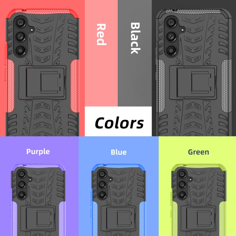 Gomma Texture TPU + Custodia per telefono PC con supporto, For Samsung Galaxy A34 5G, For Samsung Galaxy A54 5G