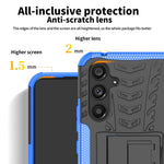 Gomma Texture TPU + Custodia per telefono PC con supporto, For Samsung Galaxy A34 5G, For Samsung Galaxy A54 5G