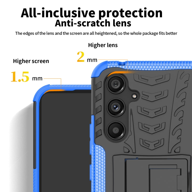 Gomma Texture TPU + Custodia per telefono PC con supporto, For Samsung Galaxy A34 5G, For Samsung Galaxy A54 5G