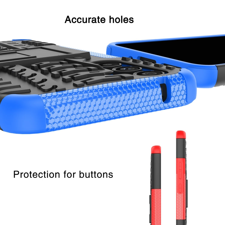 Gomma Texture TPU + Custodia per telefono PC con supporto, For Samsung Galaxy A34 5G, For Samsung Galaxy A54 5G