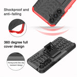 Gomma Texture TPU + Custodia per telefono PC con supporto, For Samsung Galaxy A34 5G, For Samsung Galaxy A54 5G