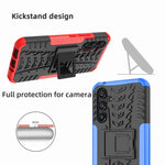 Gomma Texture TPU + Custodia per telefono PC con supporto, For Samsung Galaxy A34 5G, For Samsung Galaxy A54 5G