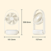 WT-F62 Ventola di raffreddamento ad aria per ricarica USB portatile da esterno con lampada da notte a LED