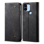 Custodia per telefono in pelle con texture denim, For Xiaomi Poco C50, For Xiaomi Poco X5 Pro 5G / Redmi Note 12 Pro Speed