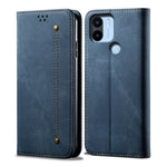 Custodia per telefono in pelle con texture denim, For Xiaomi Poco C50, For Xiaomi Poco X5 Pro 5G / Redmi Note 12 Pro Speed