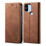 Custodia per telefono in pelle con texture denim, For Xiaomi Poco C50, For Xiaomi Poco X5 Pro 5G / Redmi Note 12 Pro Speed