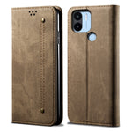 Custodia per telefono in pelle con texture denim, For Xiaomi Poco C50, For Xiaomi Poco X5 Pro 5G / Redmi Note 12 Pro Speed