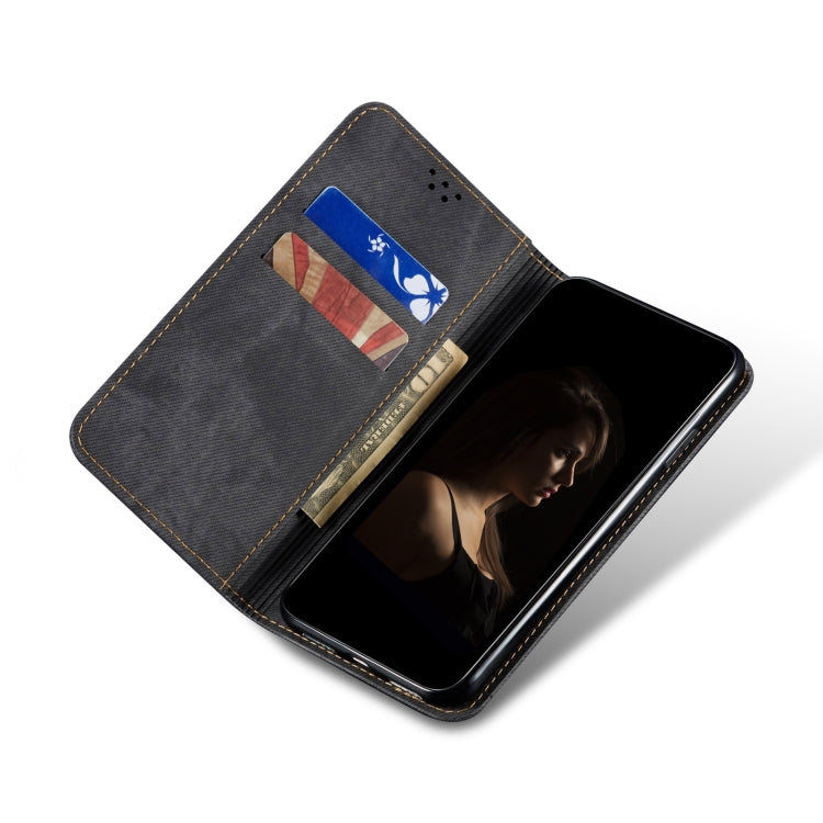 Custodia per telefono in pelle con texture denim, For Xiaomi Poco C50, For Xiaomi Poco X5 Pro 5G / Redmi Note 12 Pro Speed