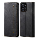 Custodia per telefono in pelle con texture denim, For Xiaomi Poco C50, For Xiaomi Poco X5 Pro 5G / Redmi Note 12 Pro Speed