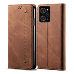 Custodia per telefono in pelle con texture denim, For Xiaomi Poco C50, For Xiaomi Poco X5 Pro 5G / Redmi Note 12 Pro Speed
