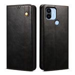 Custodia per telefono in pelle con trama di cavallo pazzo in cera d'olio, For Xiaomi Poco C50, For Xiaomi Poco X5 Pro 5G / Redmi Note 12 Pro Speed