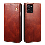 Custodia per telefono in pelle con trama di cavallo pazzo in cera d'olio, For Xiaomi Poco C50, For Xiaomi Poco X5 Pro 5G / Redmi Note 12 Pro Speed