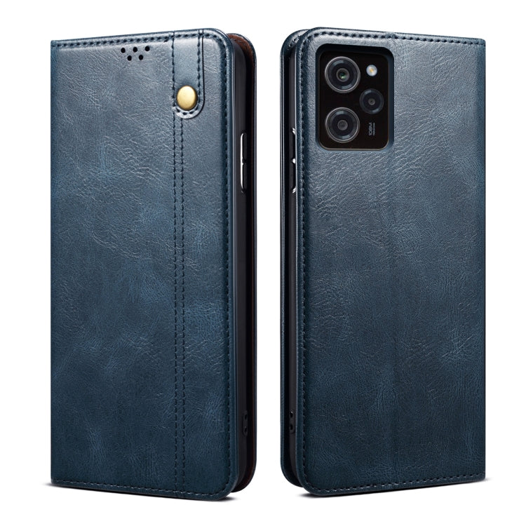 Custodia per telefono in pelle con trama di cavallo pazzo in cera d'olio, For Xiaomi Poco C50, For Xiaomi Poco X5 Pro 5G / Redmi Note 12 Pro Speed