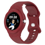 Cinturino integrato in silicone con texture in pelle, For Google Pixel Watch