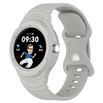 Cinturino integrato in silicone con texture in pelle, For Google Pixel Watch