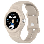 Cinturino integrato in silicone con texture in pelle, For Google Pixel Watch