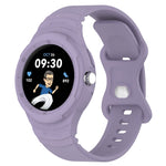 Cinturino integrato in silicone con texture in pelle, For Google Pixel Watch