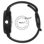 Cinturino integrato in silicone con texture in pelle, For Google Pixel Watch