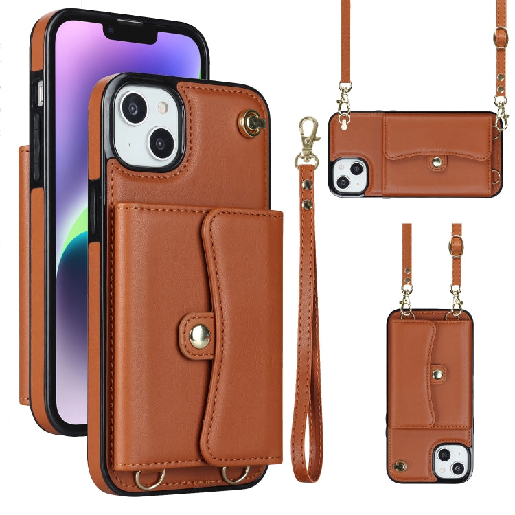Custodia per telefono con slot per schede RFID con cordino lungo, For iPhone 14 / 13, For iPhone 14 Plus, For iPhone 14 Pro, For iPhone 14 Pro Max
