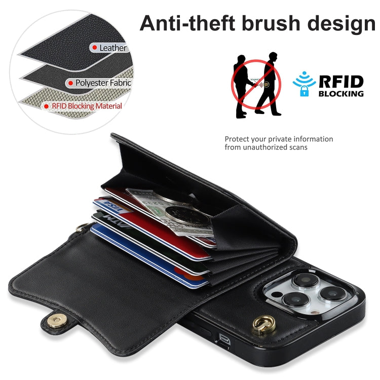 Custodia per telefono con slot per schede RFID con cordino lungo, For iPhone 13 Pro Max, For iPhone 12, For iPhone 12 Pro, For iPhone 12 Pro Max