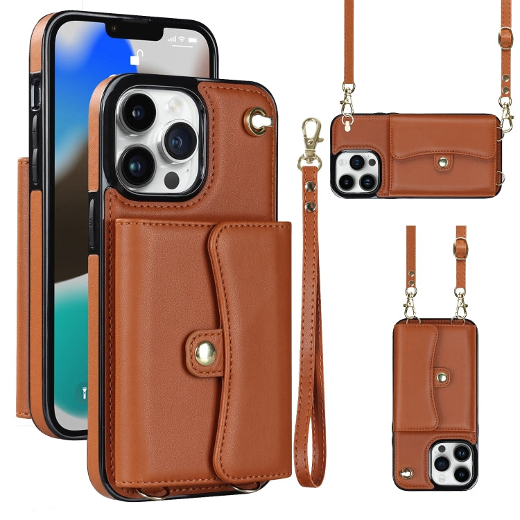 Custodia per telefono con slot per schede RFID con cordino lungo, For iPhone 13 Pro Max, For iPhone 12, For iPhone 12 Pro, For iPhone 12 Pro Max