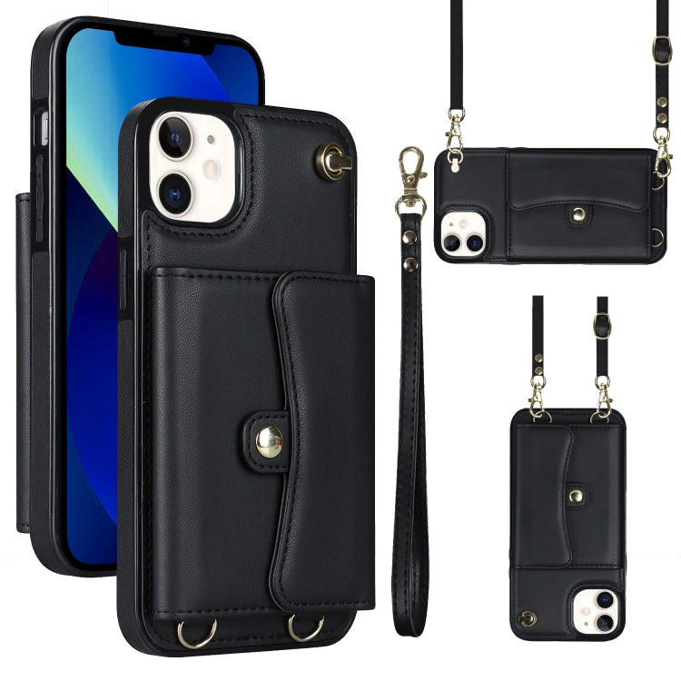 Custodia per telefono con slot per schede RFID con cordino lungo, For iPhone 13 Pro Max, For iPhone 12, For iPhone 12 Pro, For iPhone 12 Pro Max