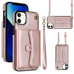 Custodia per telefono con slot per schede RFID con cordino lungo, For iPhone 13 Pro Max, For iPhone 12, For iPhone 12 Pro, For iPhone 12 Pro Max