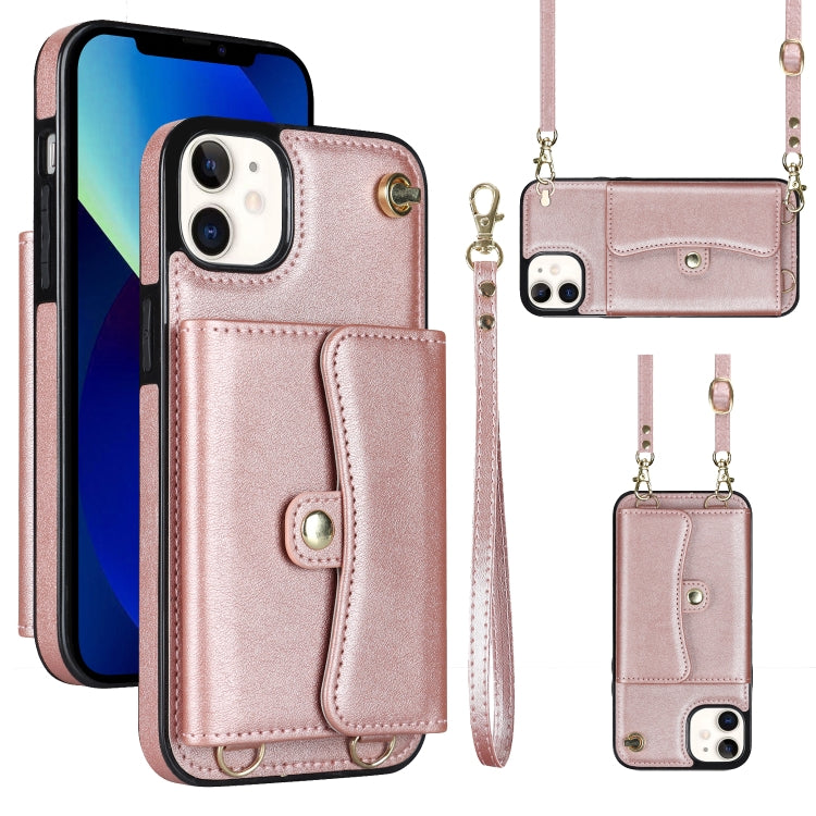 Custodia per telefono con slot per schede RFID con cordino lungo, For iPhone 13 Pro Max, For iPhone 12, For iPhone 12 Pro, For iPhone 12 Pro Max