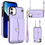 Custodia per telefono con slot per schede RFID con cordino lungo, For iPhone 13 Pro Max, For iPhone 12, For iPhone 12 Pro, For iPhone 12 Pro Max