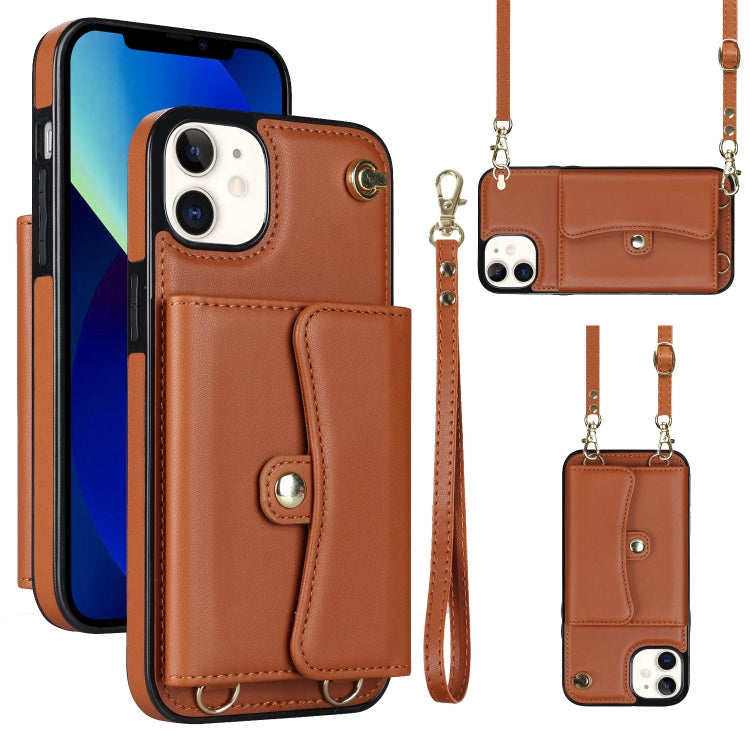 Custodia per telefono con slot per schede RFID con cordino lungo, For iPhone 13 Pro Max, For iPhone 12, For iPhone 12 Pro, For iPhone 12 Pro Max