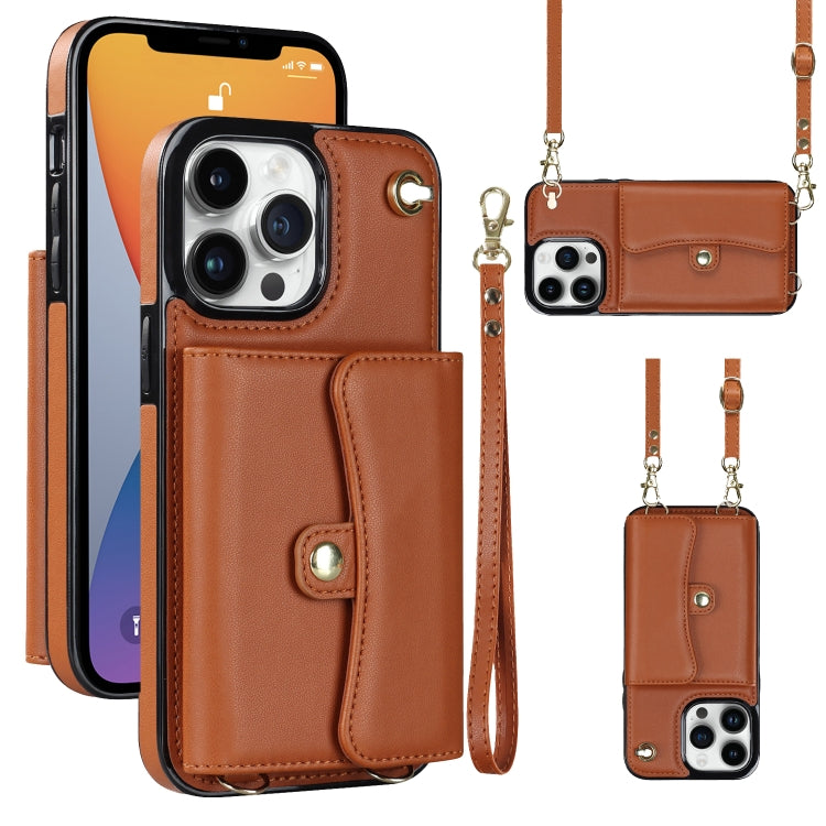 Custodia per telefono con slot per schede RFID con cordino lungo, For iPhone 13 Pro Max, For iPhone 12, For iPhone 12 Pro, For iPhone 12 Pro Max
