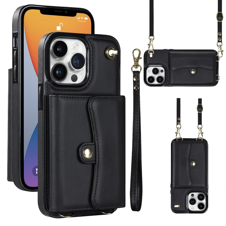 Custodia per telefono con slot per schede RFID con cordino lungo, For iPhone 13 Pro Max, For iPhone 12, For iPhone 12 Pro, For iPhone 12 Pro Max