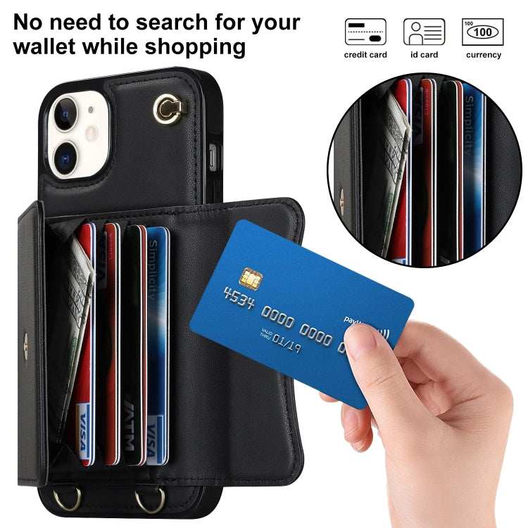 Custodia per telefono con slot per schede RFID con cordino lungo, For iPhone 11, For iPhone 11 Pro, For iPhone 11 Pro Max, For iPhone X / XS